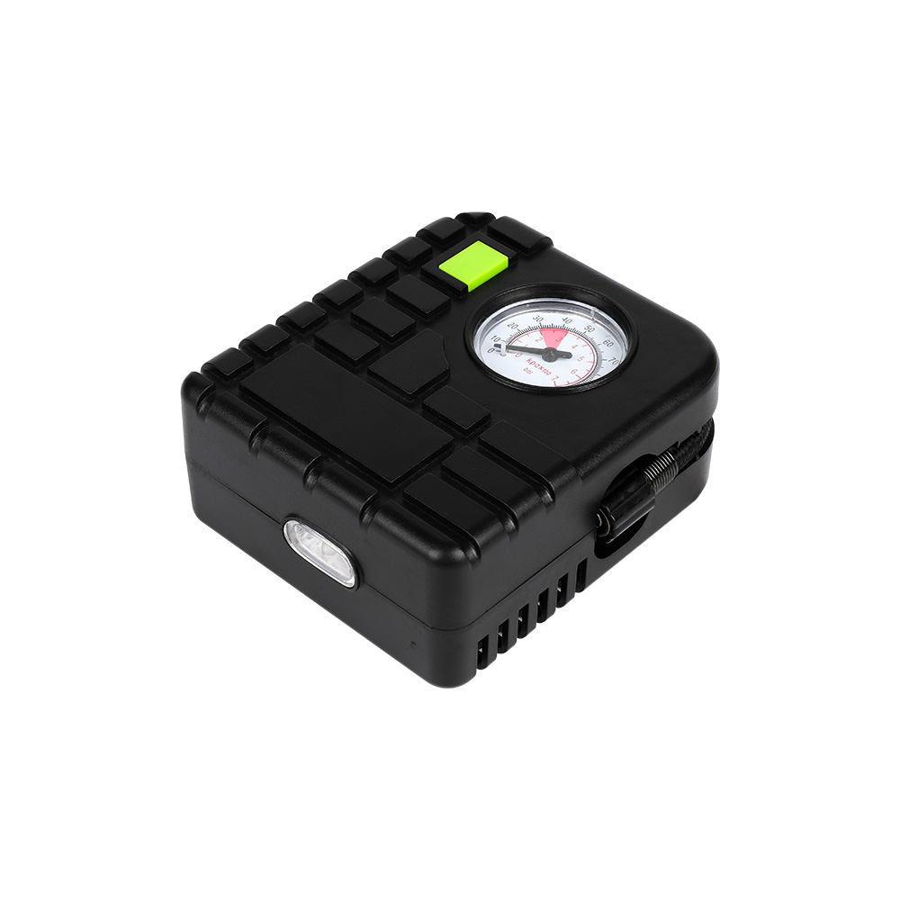Smal mini luftkompressor med ljus